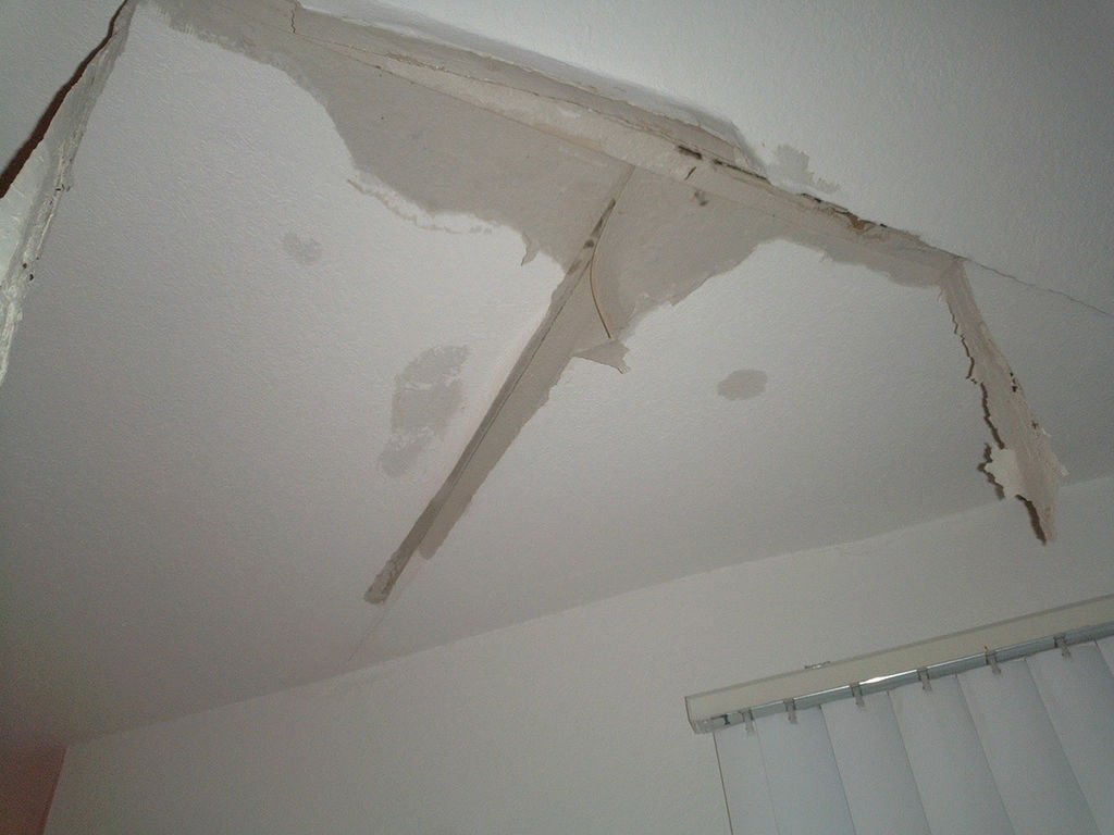 Lekkage aan plafond afkomstig van dak opgelost door Loodgieter Den Haag
